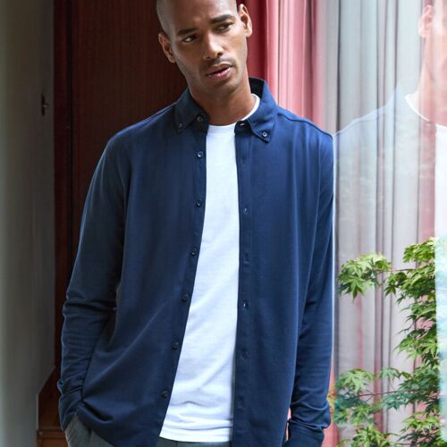 Long sleeve Superwash® 60° piqué shirt (tailored fit) Thumbnail