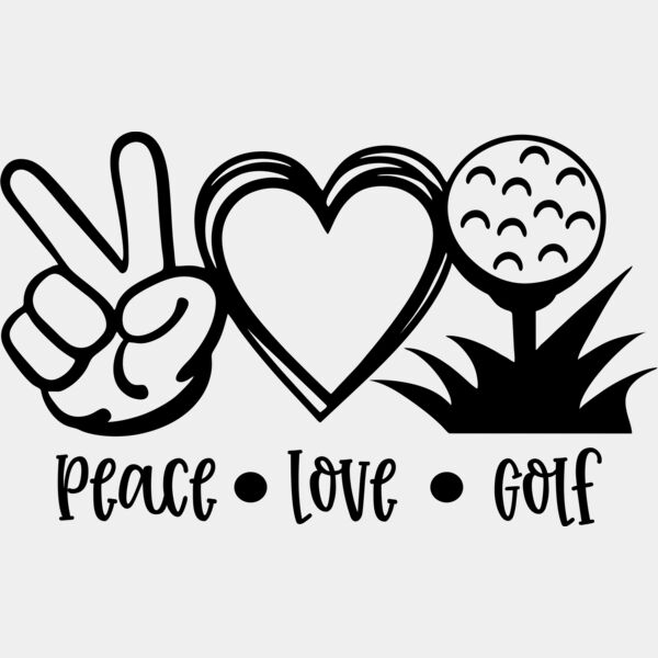 peace love golf Thumbnail
