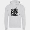 Cross neck hoodie Thumbnail